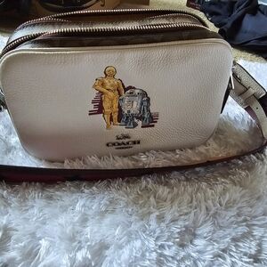 Coach leather star wars purse